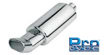 Stainless steel muffler oval DTM