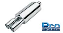 Stainless steel muffler double round